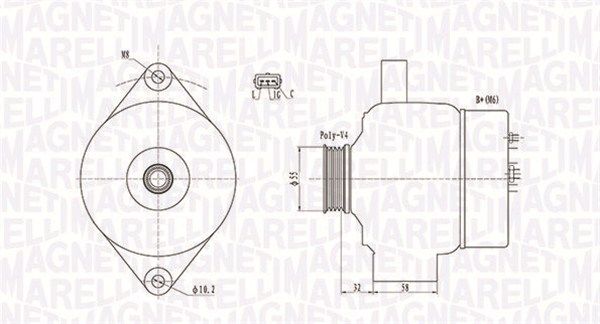063731803010 MAGNETI MARELLI Генератор