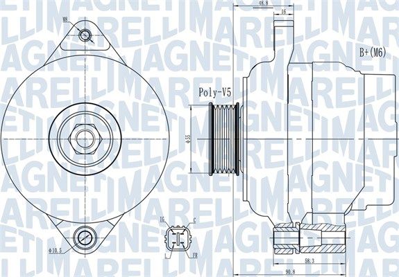 063732004010 MAGNETI MARELLI Генератор