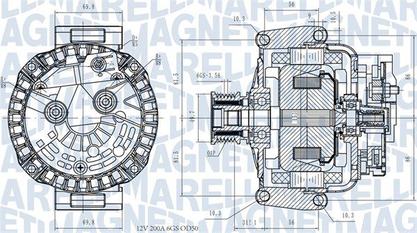 063731531810 MAGNETI MARELLI Генератор