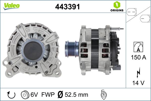 443391 VALEO Генератор