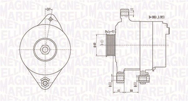 063731258010 MAGNETI MARELLI Генератор