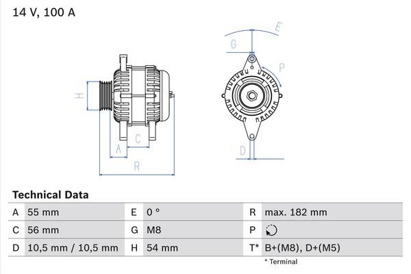 0986042740 BOSCH Генератор