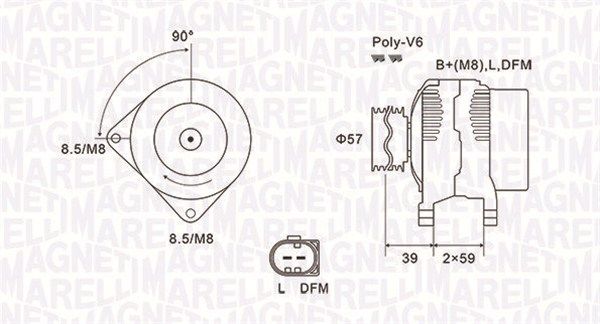 063732002010 MAGNETI MARELLI Генератор