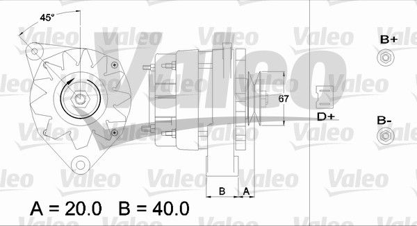 433416 VALEO Генератор