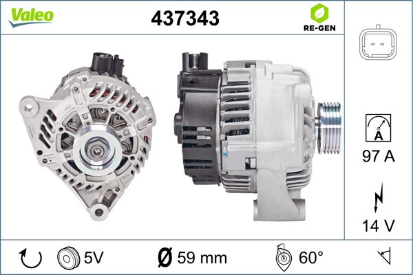 437343 VALEO Генератор
