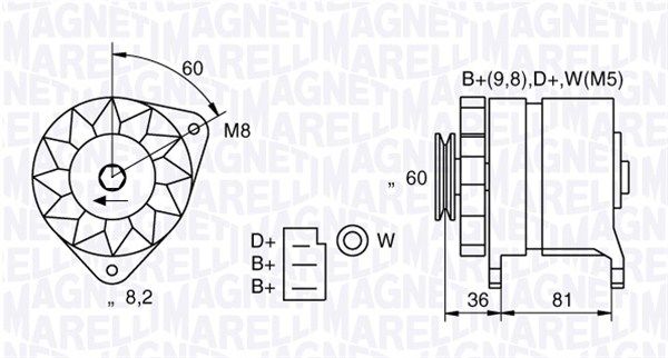 063731227010 MAGNETI MARELLI Генератор