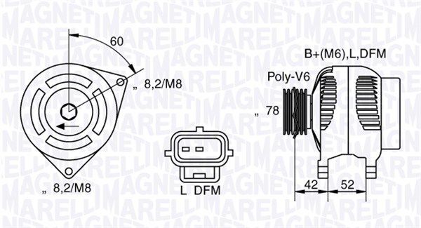 063341711010 MAGNETI MARELLI Генератор