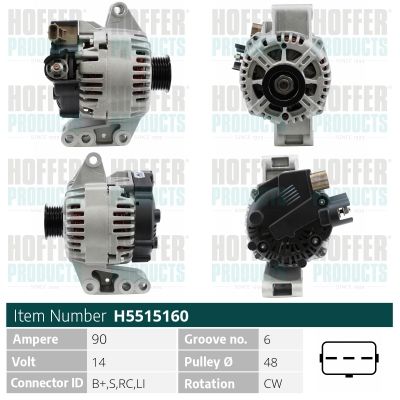 H5515160 HOFFER Генератор