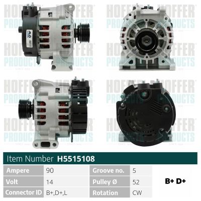 H5515108 HOFFER Генератор
