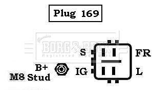 BBA3046 BORG & BECK Генератор