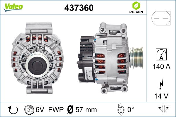 437360 VALEO Генератор