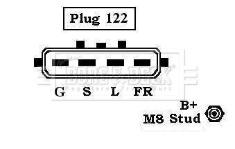 BBA2734 BORG & BECK Генератор