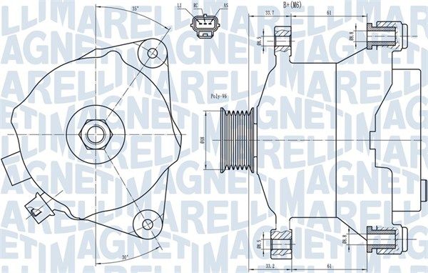 063731483010 MAGNETI MARELLI Генератор