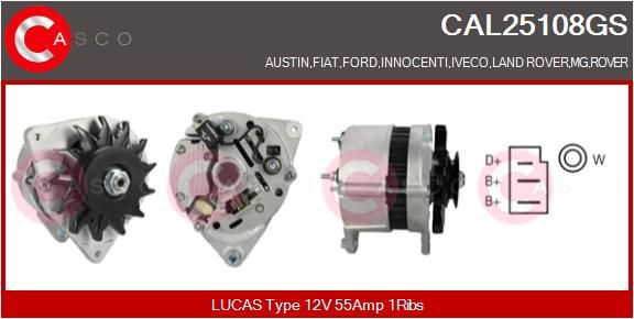 CAL25108GS CASCO Генератор
