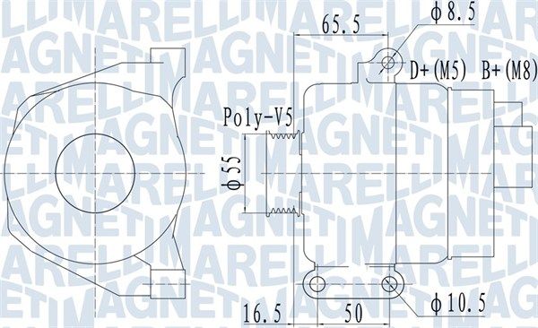 063732070010 MAGNETI MARELLI Генератор
