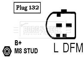 BBA2182 BORG & BECK Генератор