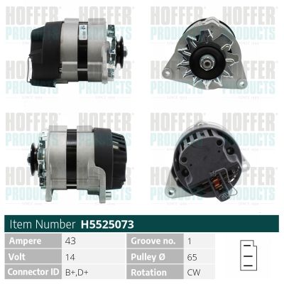 H5525073 HOFFER Генератор