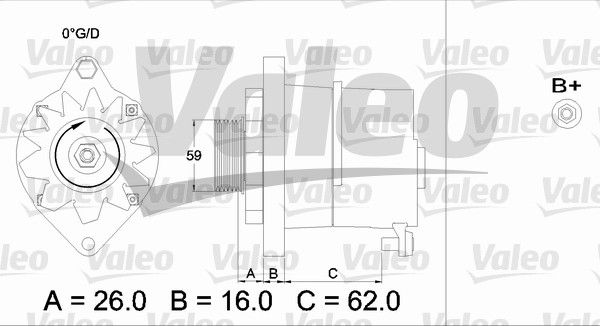 436243 VALEO Генератор
