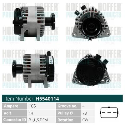 H5540114 HOFFER Генератор