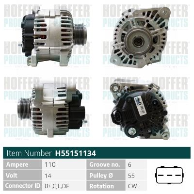 H55151134 HOFFER Генератор