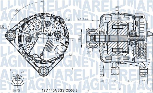 063731406710 MAGNETI MARELLI Генератор