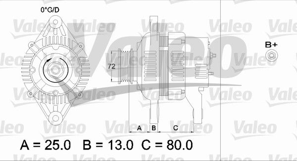 436545 VALEO Генератор