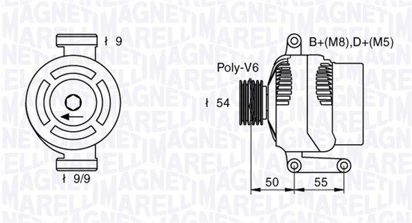 063377019010 MAGNETI MARELLI Генератор
