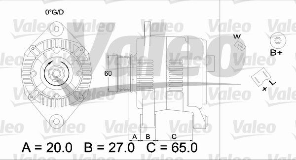 436382 VALEO Генератор
