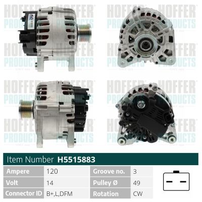 H5515883 HOFFER Генератор