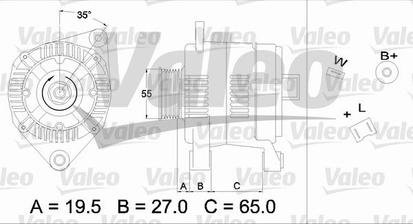 436384 VALEO Генератор
