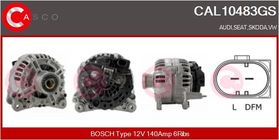 CAL10483GS CASCO Генератор