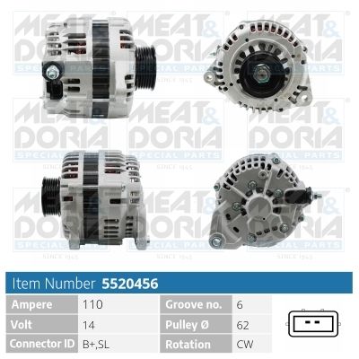 5520456 MEAT & DORIA Генератор
