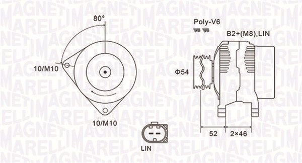 063731970010 MAGNETI MARELLI Генератор