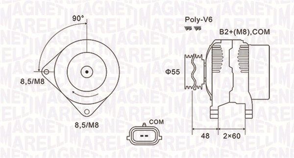 063731974010 MAGNETI MARELLI Генератор
