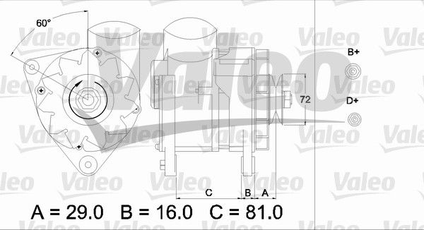 436622 VALEO Генератор