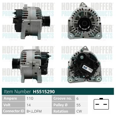 H5515290 HOFFER Генератор