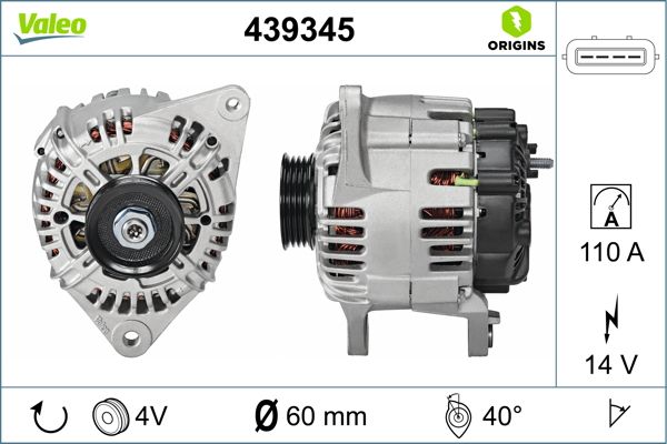 439345 VALEO Генератор