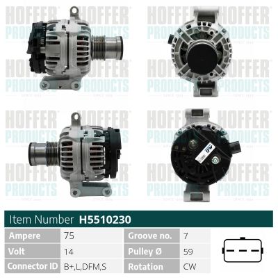 H5510230 HOFFER Генератор