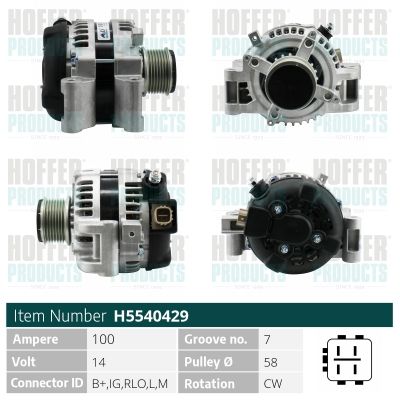 H5540429 HOFFER Генератор