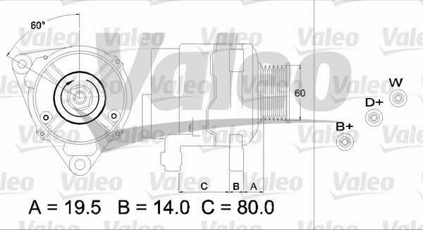 437385 VALEO Генератор