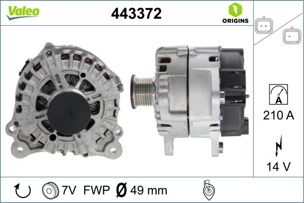 443372 VALEO Генератор