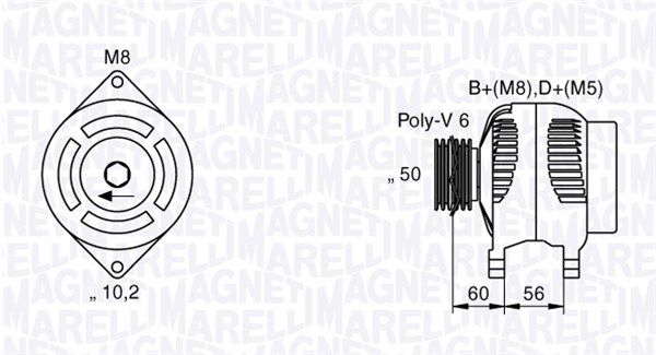 063533479010 MAGNETI MARELLI Генератор