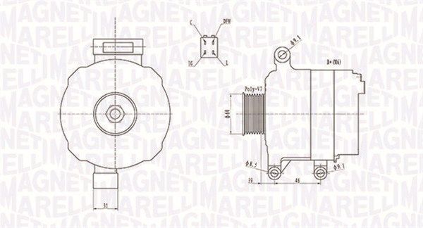 063731728010 MAGNETI MARELLI Генератор
