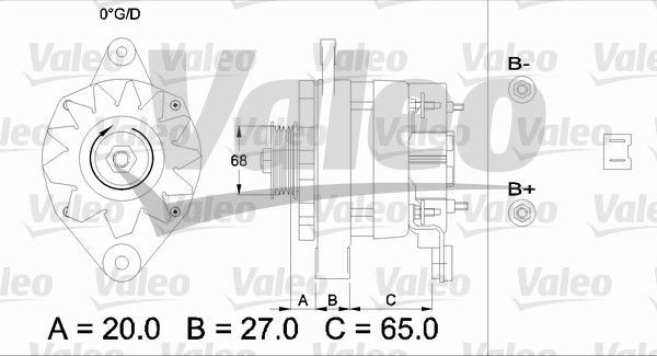 433445 VALEO Генератор