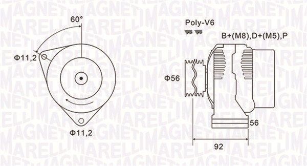 063731299010 MAGNETI MARELLI Генератор