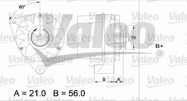 436137 VALEO Генератор