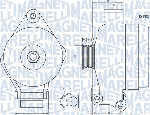 063732044010 MAGNETI MARELLI Генератор