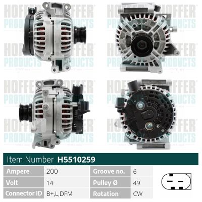 H5510259 HOFFER Генератор