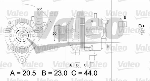 437334 VALEO Генератор