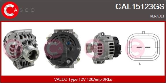 CAL15123GS CASCO Генератор